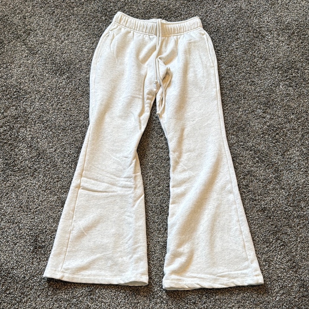 Cream Flared Bottoms